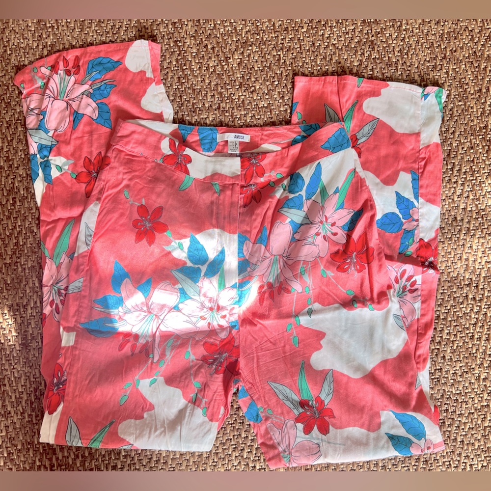 Amuse Society floral light pant